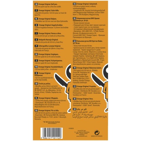 Długopis Orange wkład czerwony 0,3mm Bic (8099241) Bic