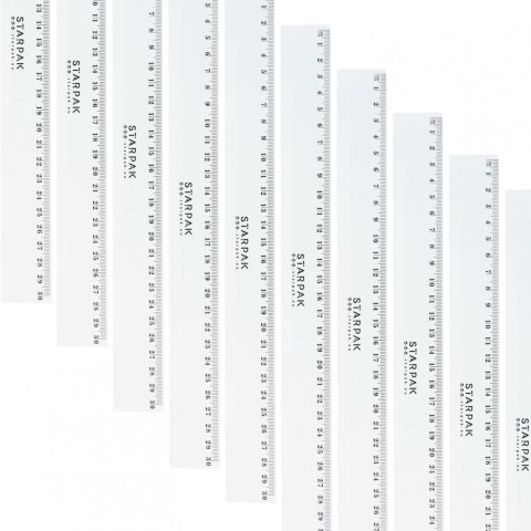 Linijka plastikowa 30cm Starpak (472867) Starpak