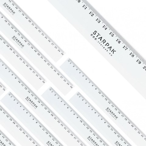 Linijka plastikowa 30cm Starpak (472867) Starpak