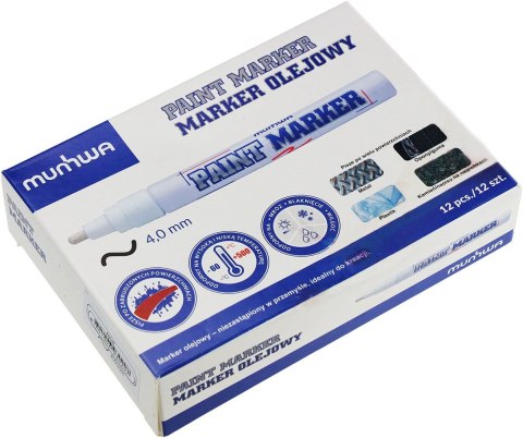 Marker olejowy wkład czarny 4mm okrągła końcówka Munhwa (8801006711271) Munhwa