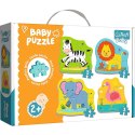 Puzzle Trefl puzzle baby classic zwierzatka na safari 18 el. (36073) Trefl