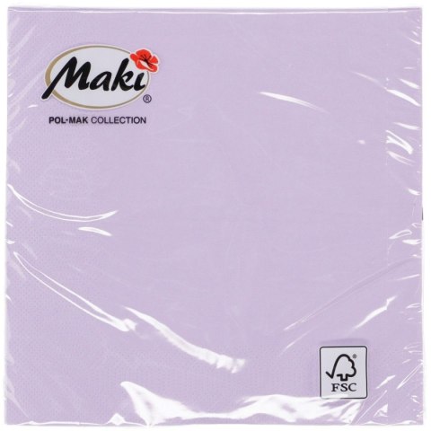 Serwetki lawendowy papier [mm:] 330x330 Pol-mak (45) Pol-mak