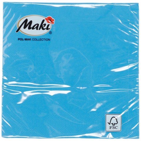 Serwetki niebieski papier [mm:] 330x330 Pol-mak (008) Pol-mak