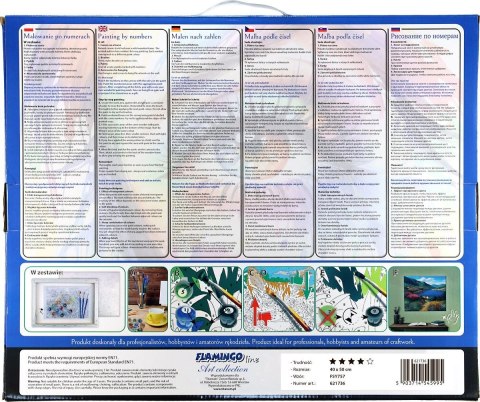 Zestaw kreatywny Malowanie po numerach 40x50cm Bukiet 2 Flamingo Line (FSY757) Flamingo Line