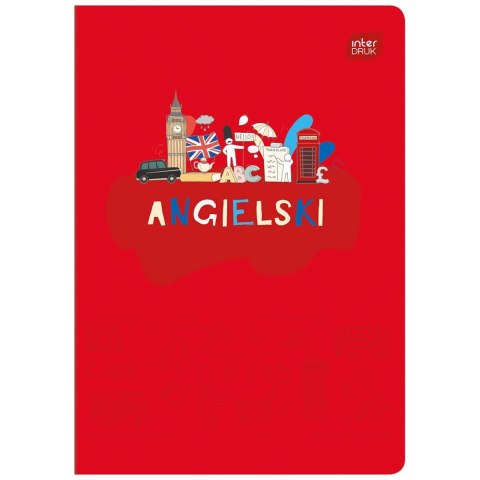 Zeszyt tematyczny A5 60k. 70g krata Interdruk (ZE60#ANGFSC) Interdruk