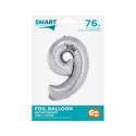 Balon foliowy Godan Smart cyfra 9 srebrna 76cm (CH-SSR9) Godan