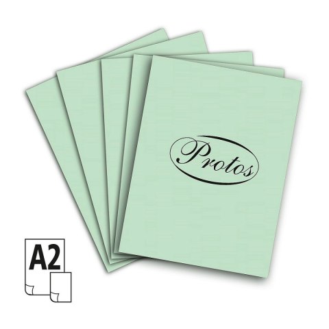 Brystol A2 seledynowy 160g 20k [mm:] 430x610 Protos Protos