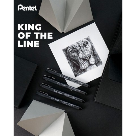 Cienkopis POINTLINER wkład czarne mixmm 1kol. Pentel (XBLW355C) Pentel