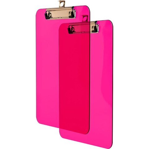 Deska z klipem (podkład do pisania) A5 różowy [mm:] 229x152 Tetis (BD640-R) Tetis