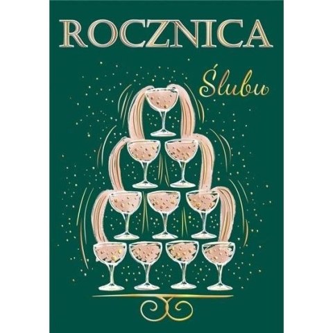 Kartka składana Karnet A5 ROCZNICA ŚLUBU fONTANNA A5 Henry (5905701483723) Henry