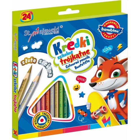 Kredki ołówkowe 24 kol. St.Majewski St.Majewski