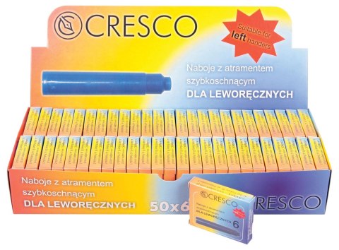 Naboje krótkie szybkoschnące dla leworęcznych niebieskie Cresco (080060) Cresco