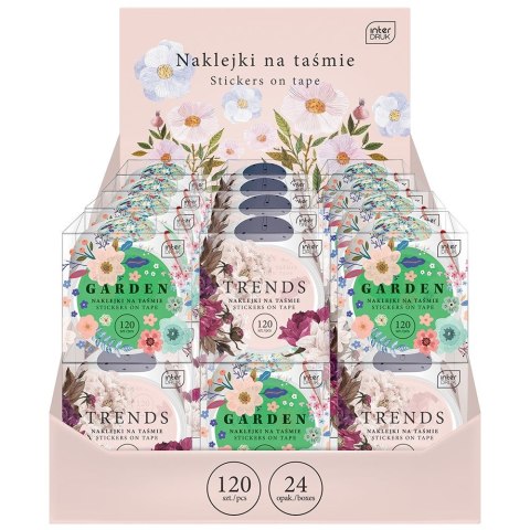 Naklejka (nalepka) GLAM 120 szt Interdruk (na taśmie) Interdruk