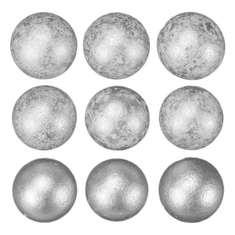 Ozdoba styropianowa Craft-Fun Series SREBRNE kulki styropianowe Titanum Titanum