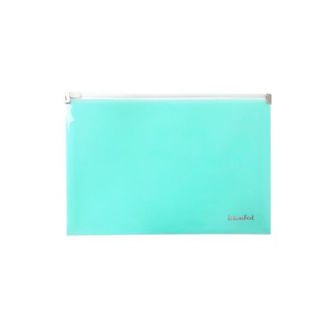 Teczka plastikowa na suwak A5 zielony Biurfol (TSP-A5-04) Biurfol