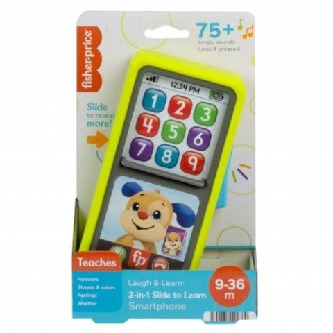Telefon zabawkowy smartfonik 2w1 przesuwaj i ucz się Fisher Price (HNL43) Fisher Price