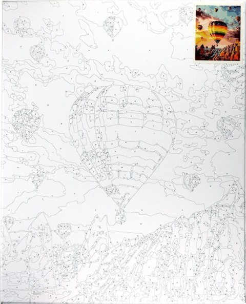 Zestaw kreatywny Malowanie po numerach 40x50cm Kapadocja Flamingo Line (FLG157-01) Flamingo Line