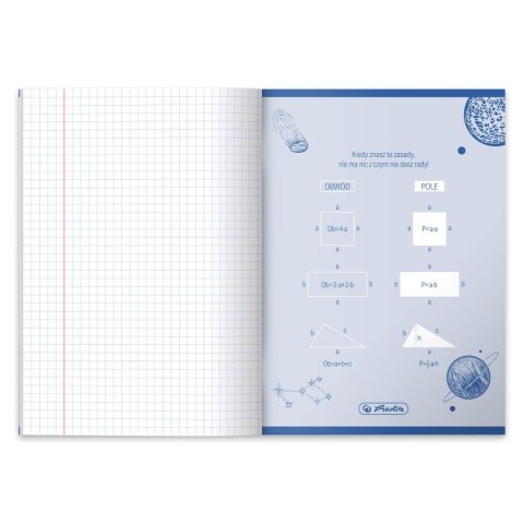 Zeszyt The Hero A5 16k. 70g krata Herlitz (9554064) Herlitz