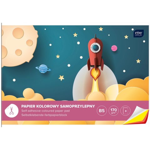 Zeszyt papierów kolorowych B5 170g 8k Interdruk (ZEPKB5SP) Interdruk
