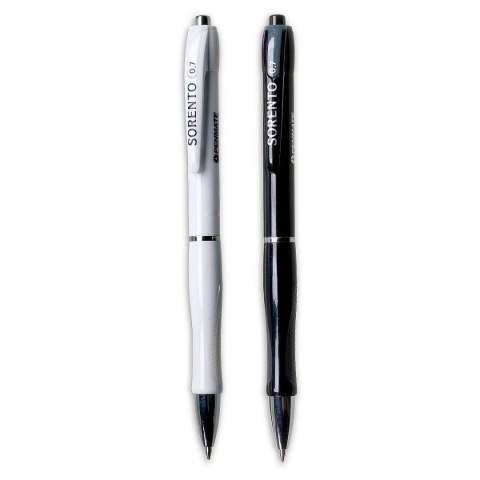 Długopis olejowy Penmate Sorento Black & White niebieski 0,5mm (TT7164) Penmate