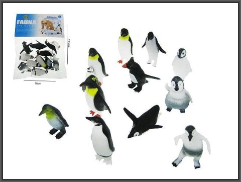 Figurka Pingwiny 4-5cm 12sztuk Hipo (HHZ19) Hipo