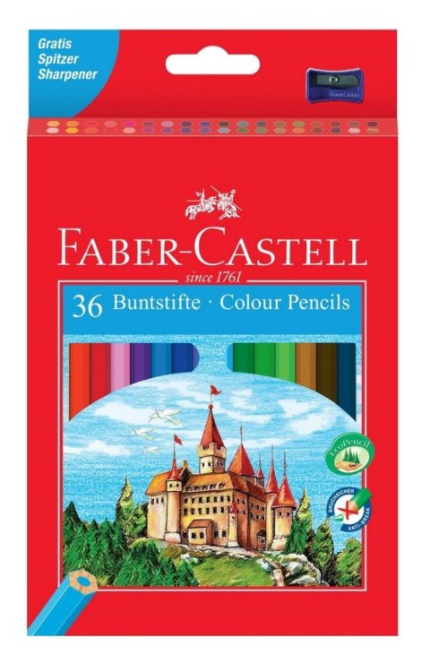 Kredki ołówkowe Zamek 36 kol. Faber Castell (120136) Faber Castell