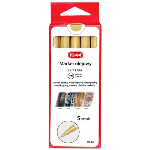 Marker olejowy extra fine wkład złoty 0,9mm Toma (TO-442 9 6) Toma