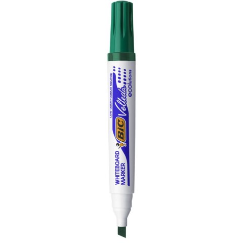 Marker suchościeralny Velleda Ecolutions 1751 wkład zielony 3,7-5,5mm ścięta końcówka Bic (904949) Bic