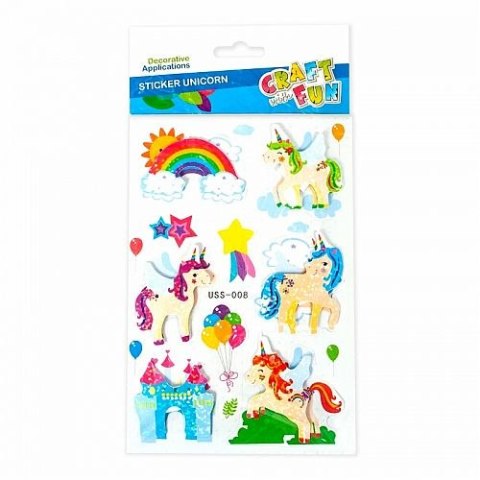 Naklejka (nalepka) JEDNOROZEC Craft with Fun (411450) Craft with Fun