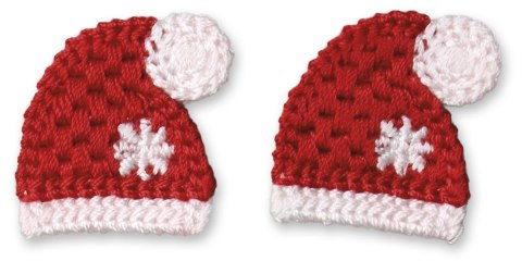 Ozdoba materiałowa Craft-Fun Series czapeczki 4 szt. Titanum (DIY-CH-MA-048) Titanum