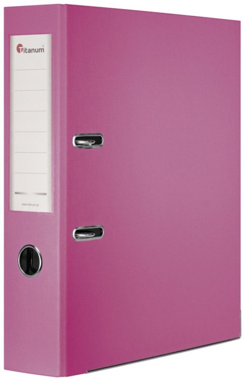 Segregator dźwigniowy A4 75mm różowy Titanum (11) Titanum