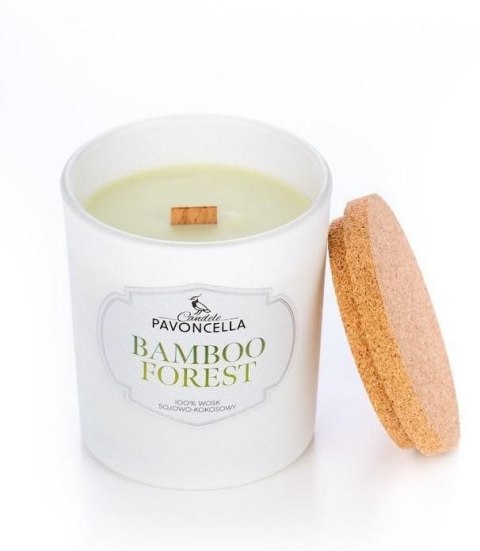 Świeczka ozdobna Classico Bamboo Forest biała 135 g Pavoncella (5905711530110) Pavoncella