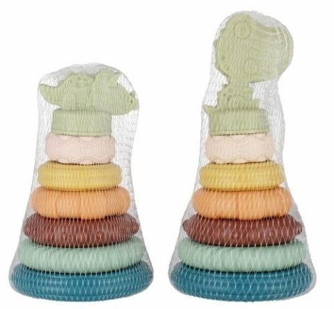 Układanka piramidka edukacyjna pastelowa Bam Bam (482393) Bam Bam