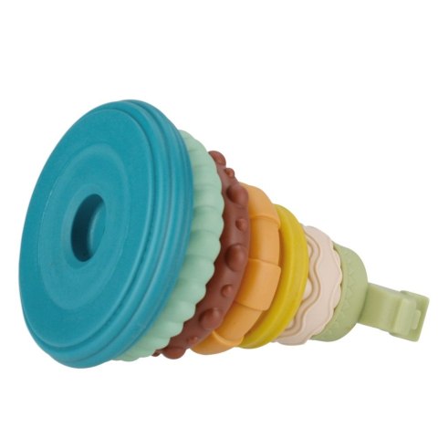 Układanka piramidka edukacyjna pastelowa Bam Bam (482393) Bam Bam