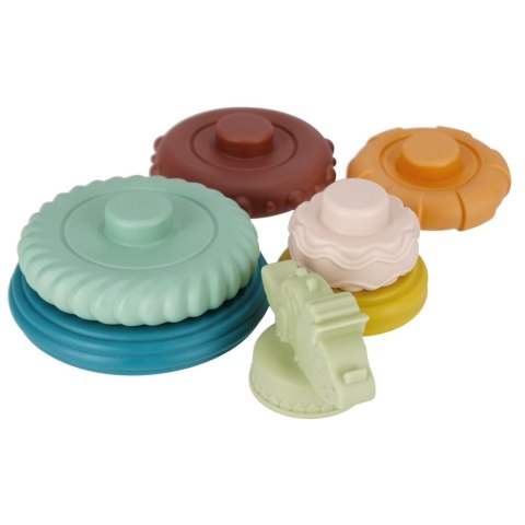 Układanka piramidka edukacyjna pastelowa Bam Bam (482393) Bam Bam