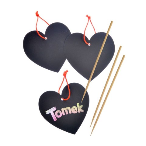 Zawieszka zdrapka serce 3szt./op. Arpex (WA3906) Arpex