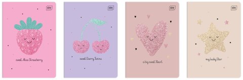 Zeszyt GLITTER A5 16k. 70g linia Interdruk (ZE16K=GLI) Interdruk