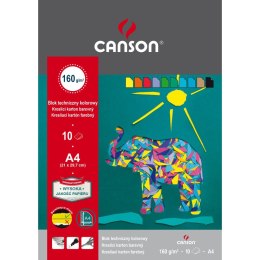 Blok techniczny Canson kolorowy A4 mix 160g 10k [mm:] 210x297 (400075209) Canson