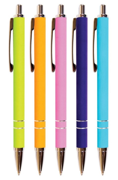 Długopis wielkopojemny Pastel wkład niebieski 1,0mm Cresco (250022) Cresco