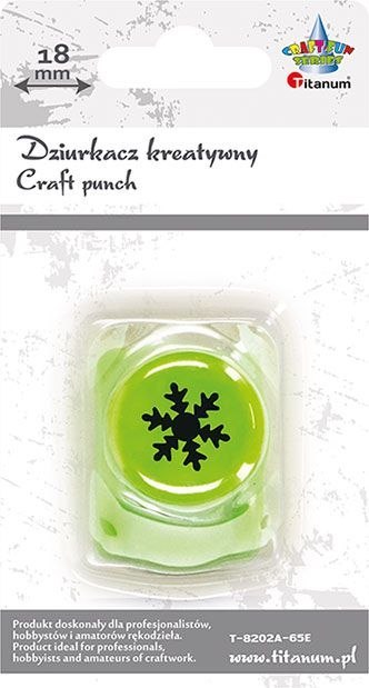 Dziurkacz ozdobny Craft-Fun Series 18mm płatek śniegu Titanum (T-8202A-65E) Titanum