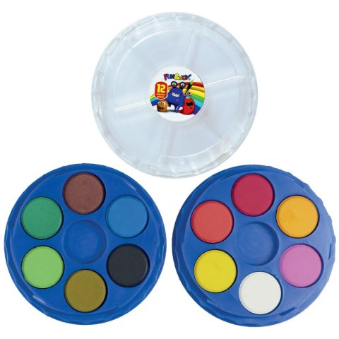 Farby akwarelowe 12 kolor. Fun&Joy (FJ-12K21PUD) Fun&Joy