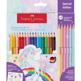 Kredki ołówkowe Faber Castell Unicorn 18+6 kol. (201543 FC) Faber Castell