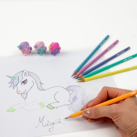 Kredki ołówkowe 6 kol. Kidea (ZOGUKA) Kidea