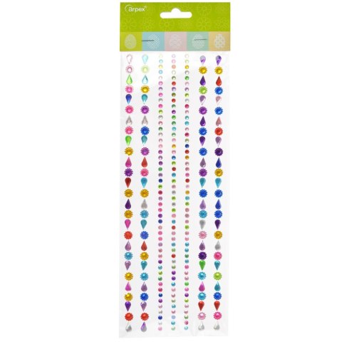 Kryształki Kryształki samoprzylepne duże mix Arpex (WN1892) Arpex