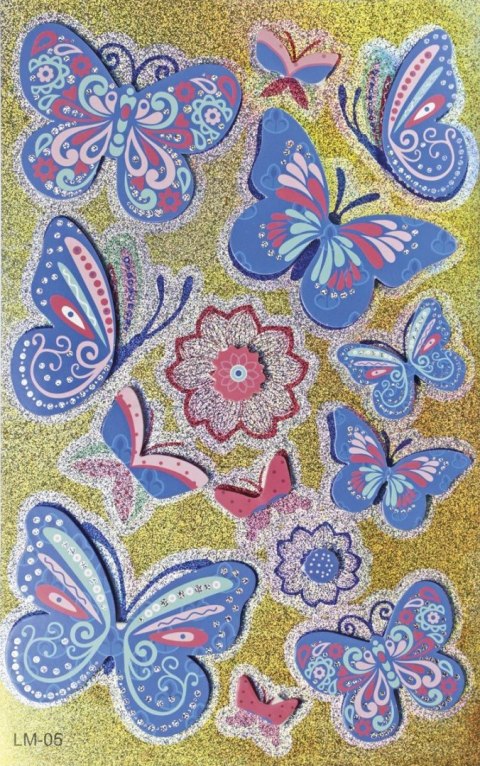 Naklejka (nalepka) Craft-Fun Series Motyle Titanum (LM-005) Titanum