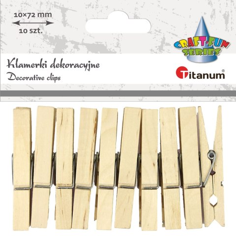 Ozdoba drewniana Titanum Craft-Fun Series klamerki (24BR0201-236) Titanum