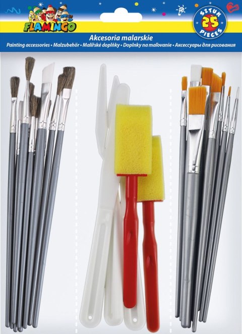 Pędzel plastikowy uchwyt Flamingo (SR-B49) Flamingo