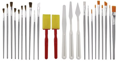 Pędzel plastikowy uchwyt Flamingo (SR-B49) Flamingo