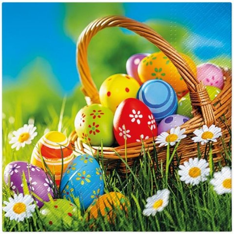 Serwetki WN Easter Picnic mix nadruk bibuła [mm:] 330x330 Paw (TL125100) Paw