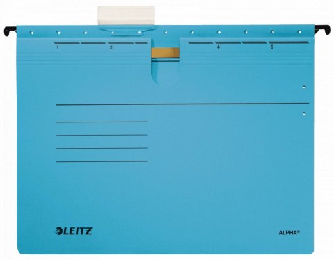 Skoroszyt Leitz Alpha A4 niebieski karton 225g (19840135) Leitz